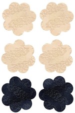 Flower Nipple Covers 3-Pair Set 