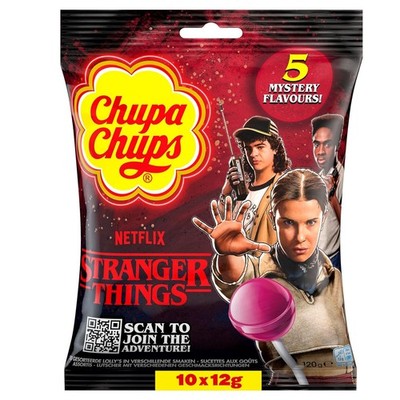 Chupa Chups Lutscher Stranger Things Edition 10 Lollies 5 Sorten 120g Snack