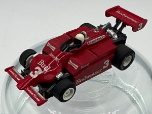 TYCO 440-X2 Budweiser "Bud" #3 F1 HO Scale slot car Red Goodyear Valvoline