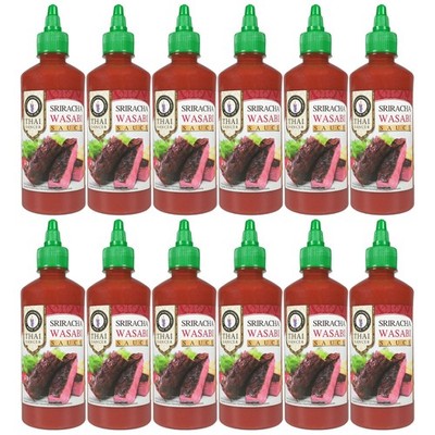 SALE,MHD31.03.2026 Thai Sriracha Chilisauce Chilli Sosse Wasabi Sauce 12x 450ml