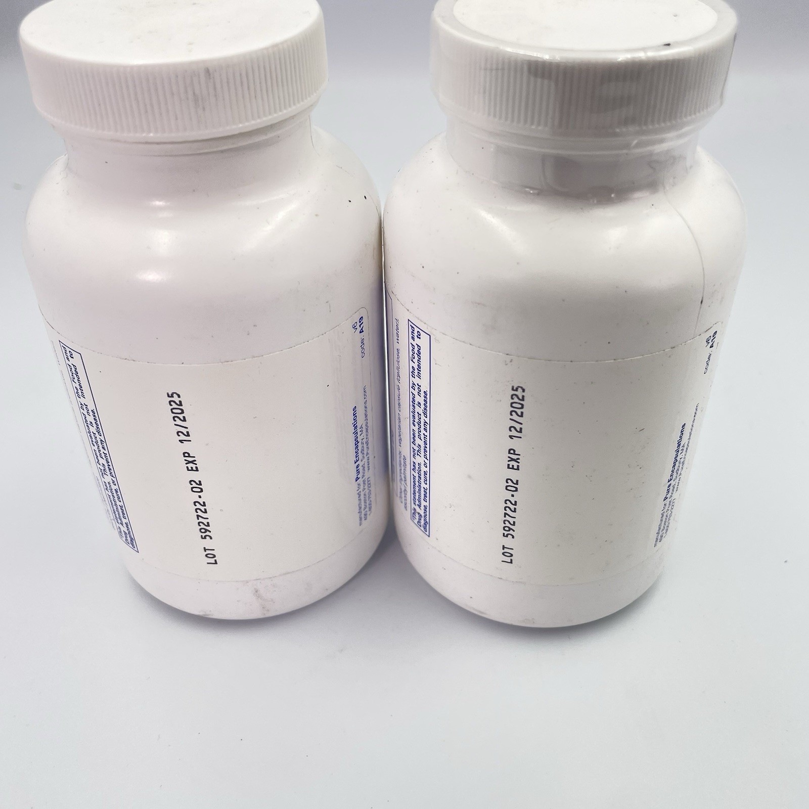 TWO Pure Encapsulations ASCORBIC ACID Vit C 90 Capsules 1,000 MG New Exp 12/25