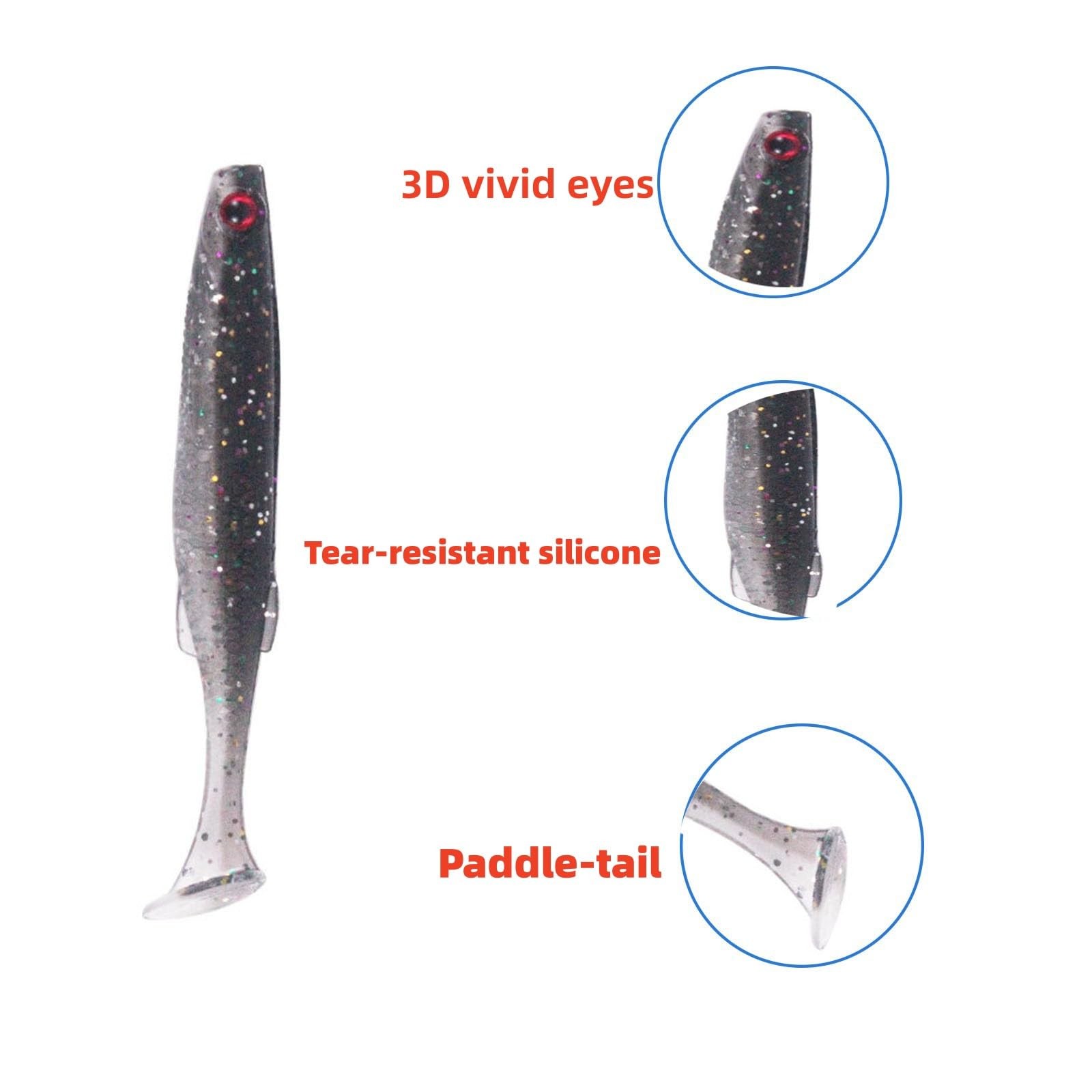 Owemtao Alabama Rig Kit 5 Arms Bass Fishing Kit with Pre-Rigged Swimbaits and... - Image 7