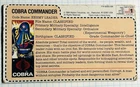 New ListingVintage Hasbro GI Joe Filecard Hooded Cobra Commander - File Card Only
