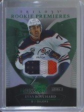 2018 Trilogy Uncommon Rookies Green Foil Relics /49 Evan Bouchard #92 Patch 2d8