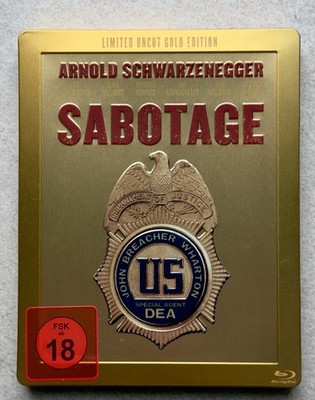 Sabotage - Blu-ray - Film - Steelbook - Limited Uncut Gold Edition - TOP!