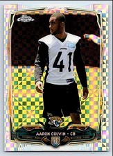2014 Topps Chrome Xfractor Aaron Colvin 201