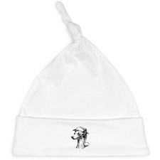'Whippet Dog Wearing Santa Hat' Baby Beanie Hat BH00039188 