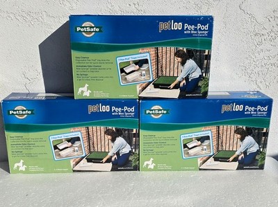 NEW LOT PetSafe Pet Loo Pee Pod Packs 21 Trays Wee Sponge Urine Odor Scoop 3 Box