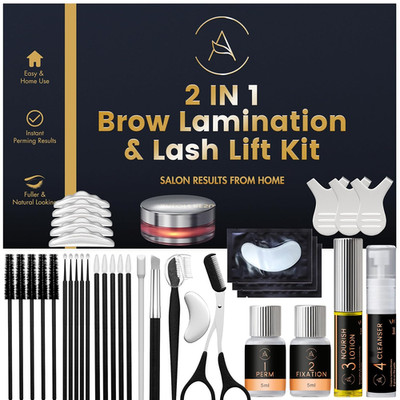 Wimpernlifting & Augenbrauen Lifting Set, 2-in-1-Lösung, Brow & Lash Lifting Set