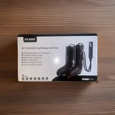 FIT KING Leg Massager with Heat and Compression Therapy, Leg Compression Mass...
