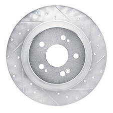 For Honda Pilot 23-26 Brake Rotor eLINE Drilled & Slotted 1-Piece Rear Passenger