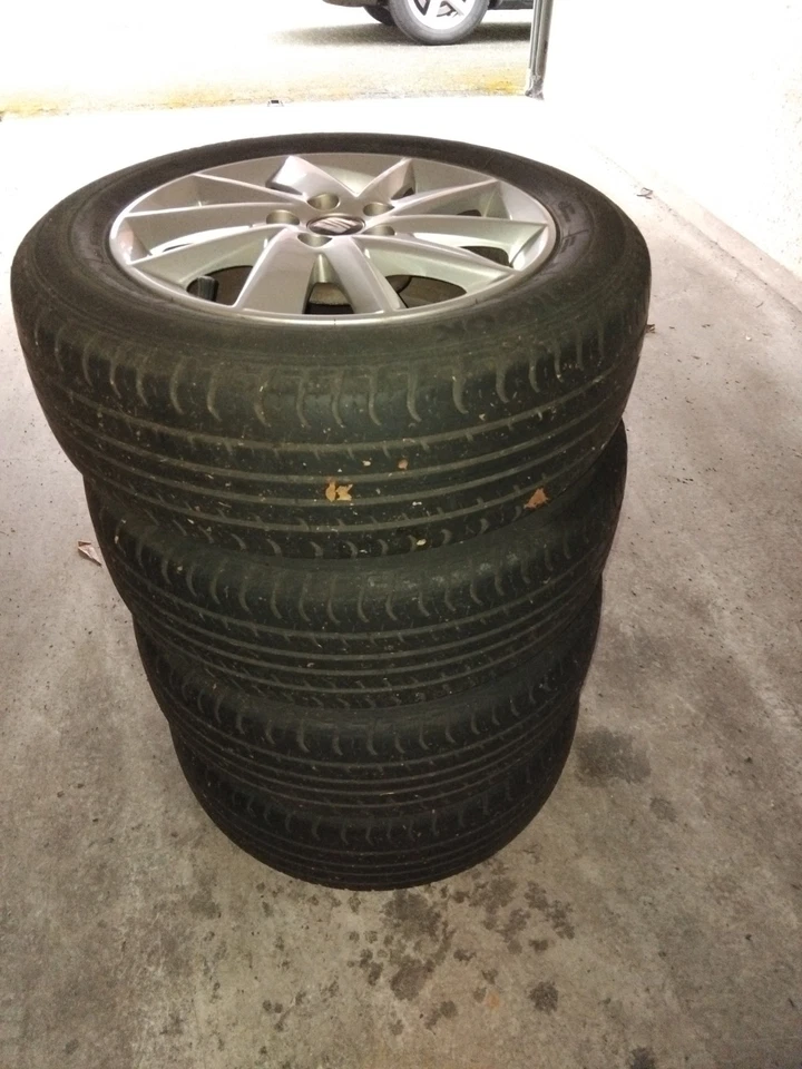 Alufelgen original Seat Ibiza 6J  Bj. 2016 Profil a.d. Verschleißgrenze - Bild 2 von 2