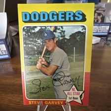 Topps 1975 Steve Garvey NL All Star 1st Base #140 Dodgers MLB Baseball Card