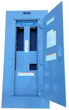 Square D 250 Amp 600 Volt Main Lug 42 Circuit 3 Phase 4 Wire NF Panel