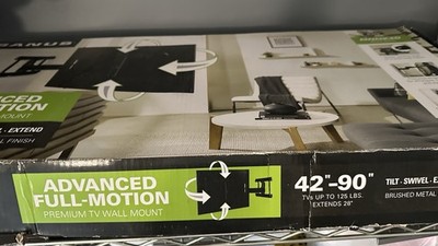 SANUS Full Motion TV Wall Mount 42-90in 125lb Extend 28in Tilt Swivel BLF328