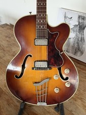 Hofner President E2 Thin Brunette Electric Semi Acoustic Guitar Early 1960 s