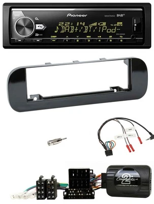 Pioneer Bluetooth USB DAB Lenkrad Autoradio für Fiat Panda 12-20 schwarz glänzen - Bild 1 von 4
