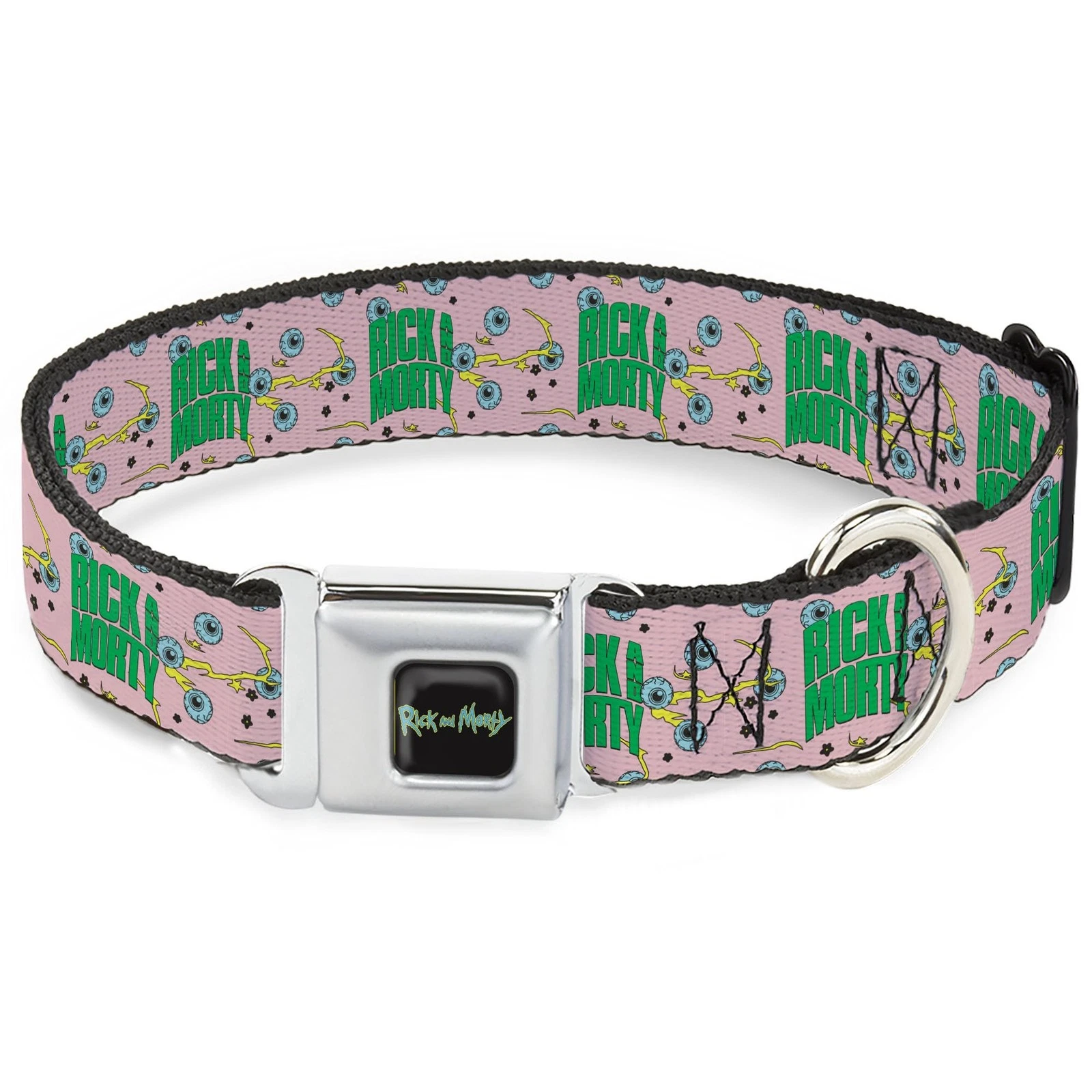 Rick and Morty Pet Collar, Dog Collar Metal Seatbelt Buckle, Rick an (US IMPORT)