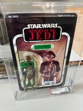 1983 Star Wars Lando Calrissian  Skiff Guard  ROTJ 65 Back-B UNPUNCHED AFA 85