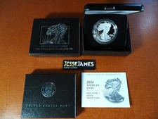 2024 W PROOF SILVER EAGLE IN ORIGINAL MINT BOX W/ COA [MINT CODE 24EA]