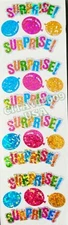 HAMBLY STUDIOS STICKERS PRISMATIC SURPRISE! CELEBRATION PARTY BALLOONS VINTAGE 
