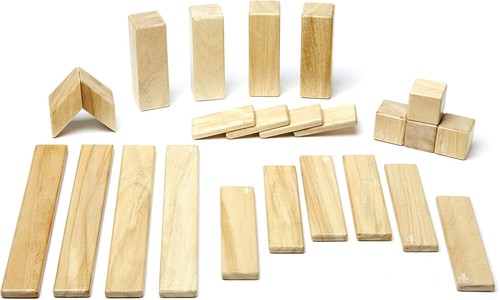 Tegu 24 Piece Magnetic Wooden Block Set, Natural - Picture 2 of 10