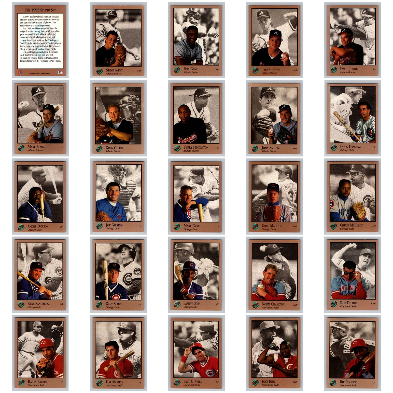 1992 Leaf Studio #1-263 You Pick Complete Your Set Buy 6 Get 10 Free