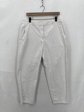Eileen Fisher Pants Womens 12 White Organic Cotton Hemp Blend Tapered Ankle
