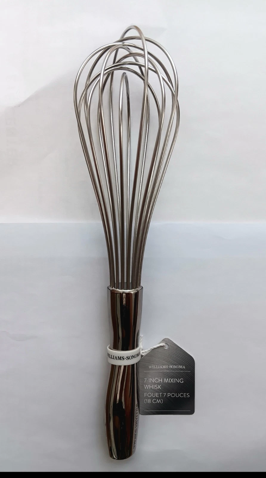 Williams Sonoma 7" stainless steel mixing whisk (New never used)
Opens in a new window or tab