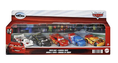 Disney Parks Pixar Cars 3 Tokyo Race Lightning McQueen Diecast Set