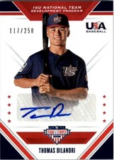 2020 USA Stars Stripes 16U Development Program Thomas DiLandri Auto/250 BB