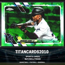 Magneuris Sierra 2021 Topps Chrome Green Sapphire /50 SN,SP Miami Marlins #US98