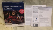 Vintage Microsoft Entertainment Pack 1 Software Windows 3.5" disks