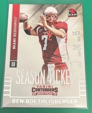 2015 PANINI CONTENDERS DRAFT PICKS SEASON TICKET BEN ROETHLISBERGER #16