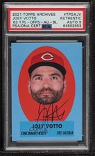 PSA/DNA 2021 Archives 1963 Topps Peel-Off Blue 19/25 Joey Votto Auto q4j