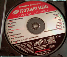 sound choice karaoke cdg.spotlight series,hard rock hits-vol.2.2002.cd&case only