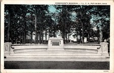 Commodore's Memorial Put-in-Bay Ohio Vintage Postcard I.L.Y.A. Curteich