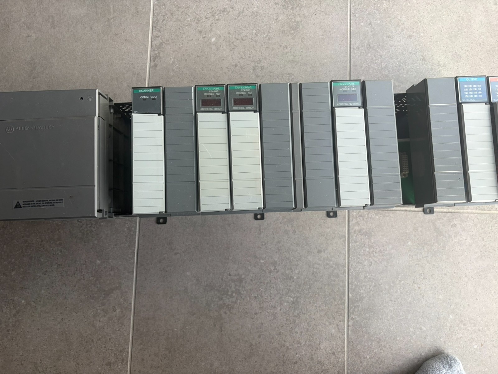 Allen‑Bradley SLC 500 Full PLC System – SLC 5/04 CPU + I/O + Rack + PSU – Tested