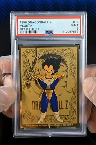 1998 Dragon Ball Z Vegeta Gold Foil Set #G2 PSA 9 MINT