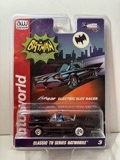 AW Batman Classic TV Series Batmobile 4Gear Electric Slot Car 3 Auto World New