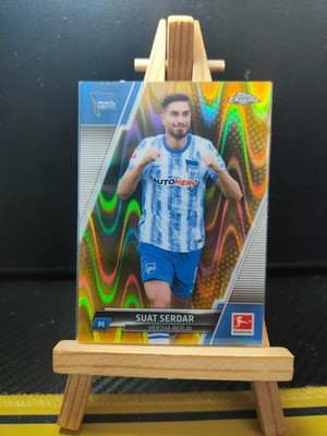 2021-22 Topps Chrome Bundesliga 5 Karten Gold Wave Konvolut siehe Bilder
