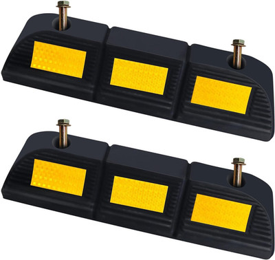 Parking Stopper for Garage Parking Aid 2 Pack Block, Car Truck Curb Floor Parkin