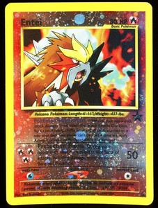 Entei 34 Black Star Promo 2001 Spell of the Unown Movie Pokémon Card