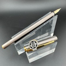 Montblanc Noblesse Brushed Steel Fountain Pen 1st Gen 14K Gold Extra-Fine Nib