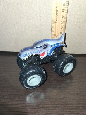 Rare Hot Wheels Monster Jam Grey MEGA-WREX Truck 1:64 Shark Dinosaur Thailand