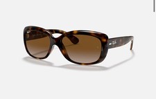 NWT Ray-Ban Jackie Ohh Tortoise Brown Frame Gradient Polarized Lens RB4101 58-17