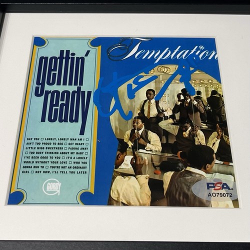 OTIS WILLIAMS THE TEMPTATIONS SIGNED GETTIN’ READY CD ALBUM AUTOGRAPH PSA COA - Picture 2 of 4