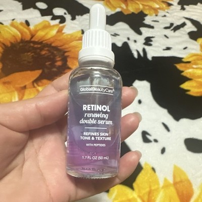 Global Beauty Care Retinol Peptides Renewing Double Serum 1.7 fl oz Age-Defying