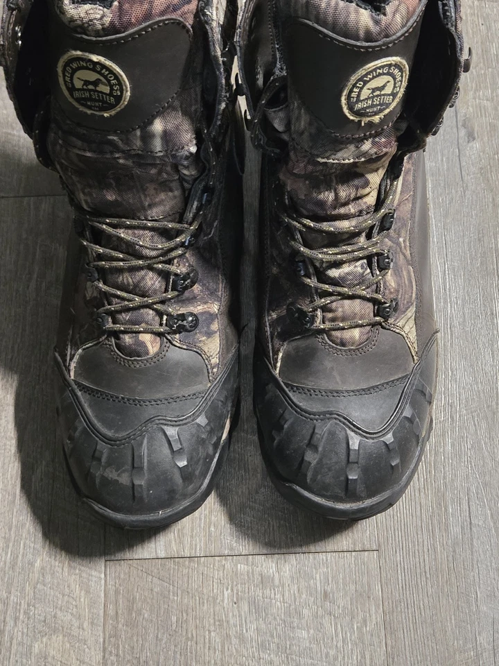 Red Wing Irish Setter Boots Mens 12 Grizzly Tracker 2859 Waterproof 1000G Camo - Image 3 of 4