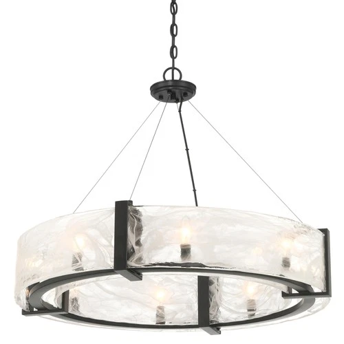 Minka Lavery 3619 Cloud Break 8 Light 33"W Suspension Pendant - Coal - Picture 1 of 2